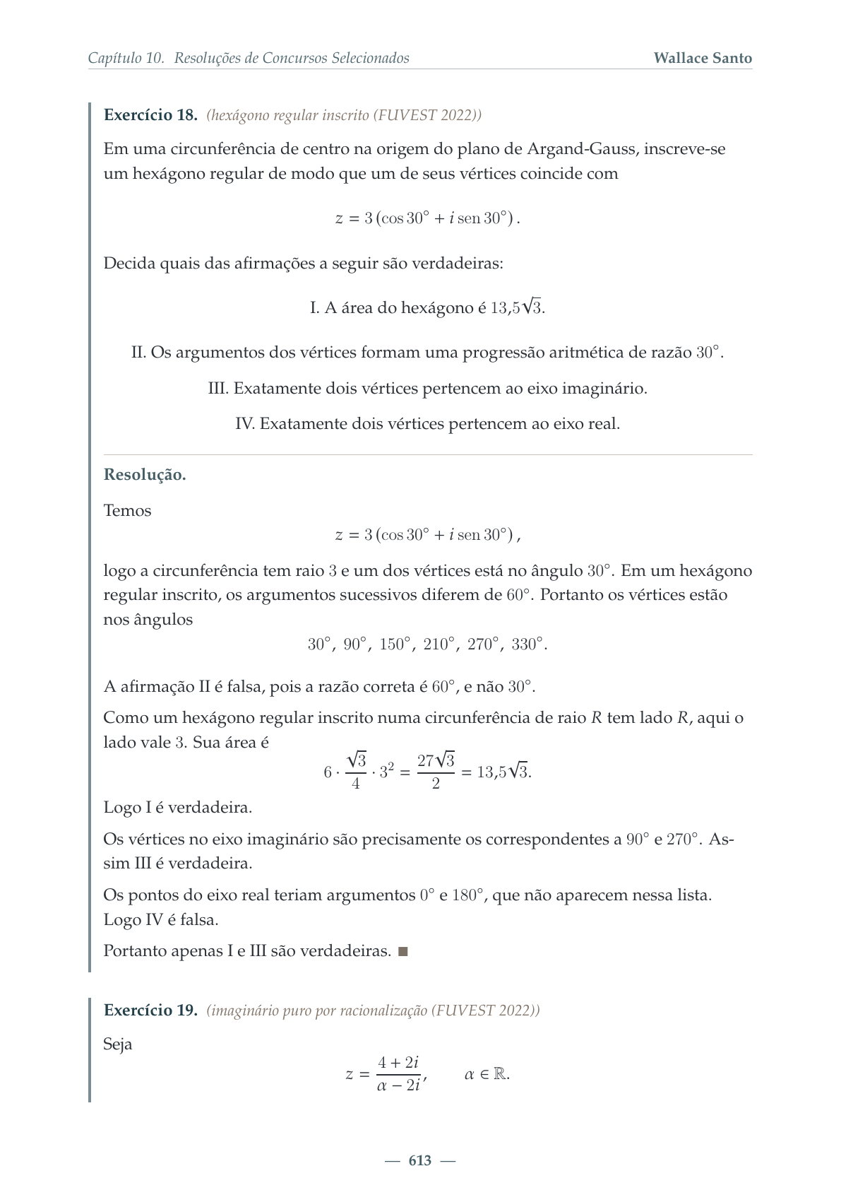 Página do livro com resolução completa de questão real de concurso