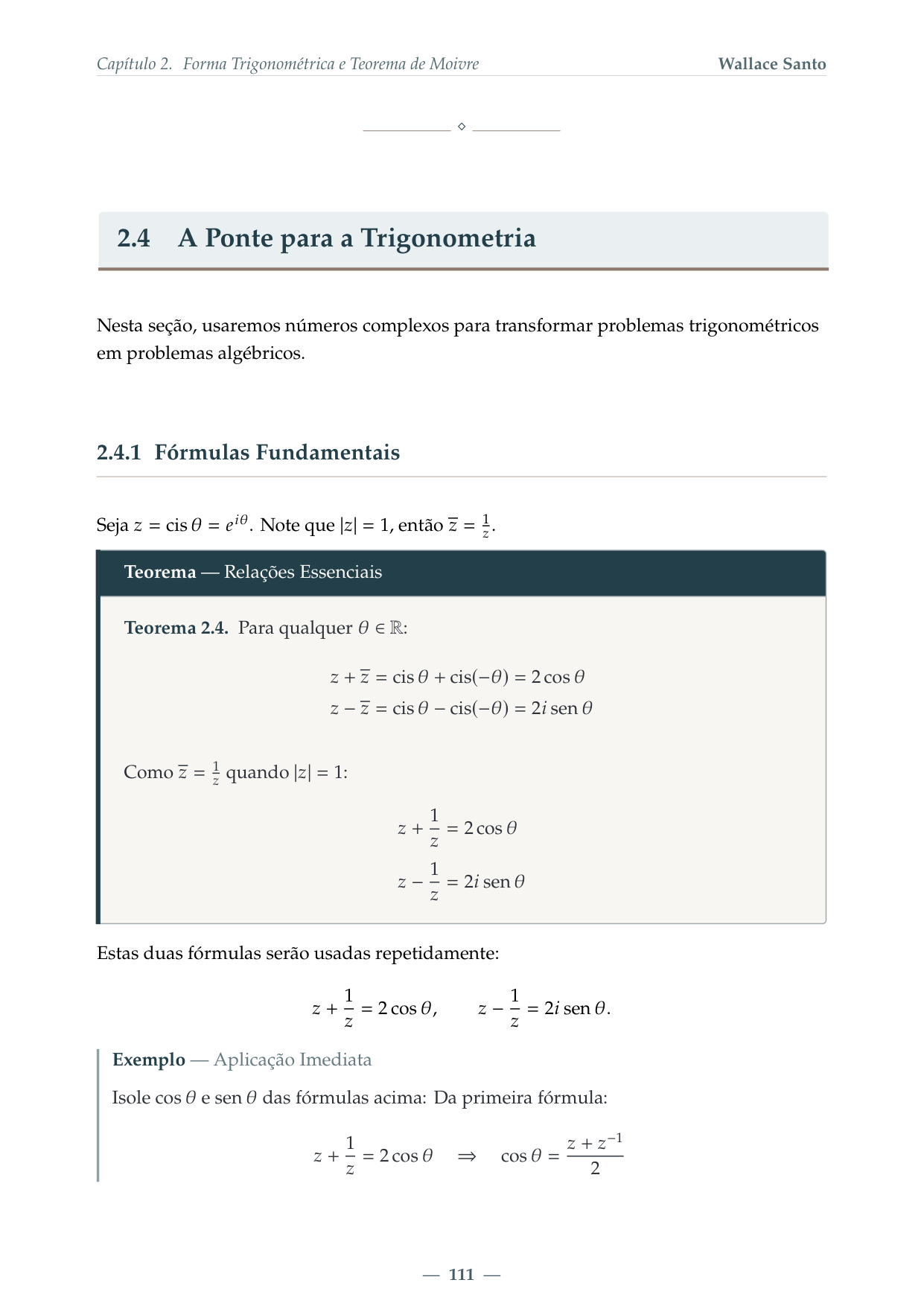 A Ponte para a Trigonometria