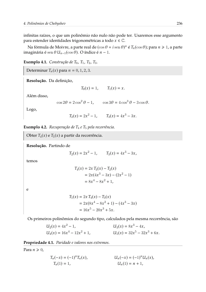 Polinômios de Chebyshev — página 51 da amostra