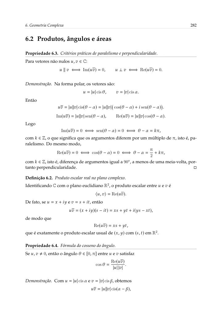 Geometria: vetores, ângulos e áreas — página 62 da amostra