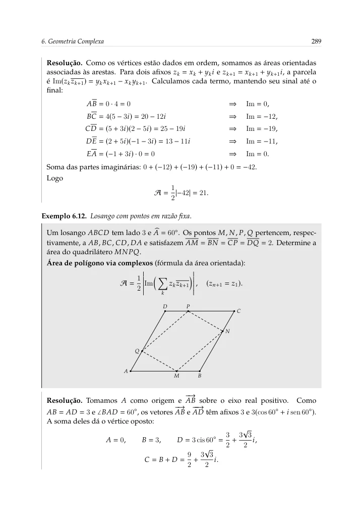 Geometria: vetores, ângulos e áreas — página 69 da amostra