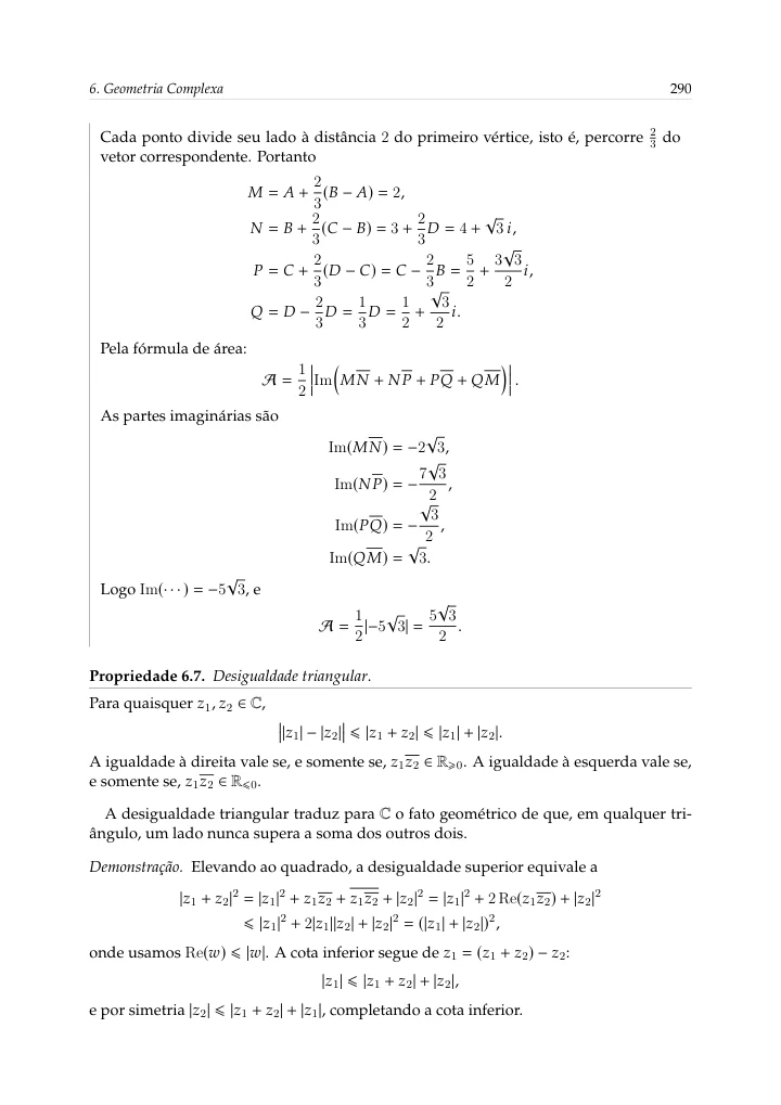 Geometria: vetores, ângulos e áreas — página 70 da amostra